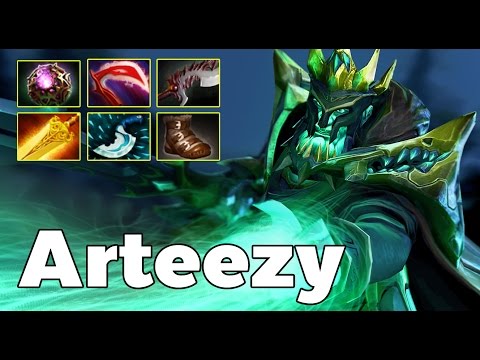 Arteezy Wraith King Carry Ranked MMR Game 7600 MMR [ Arteezy Gameplay ]