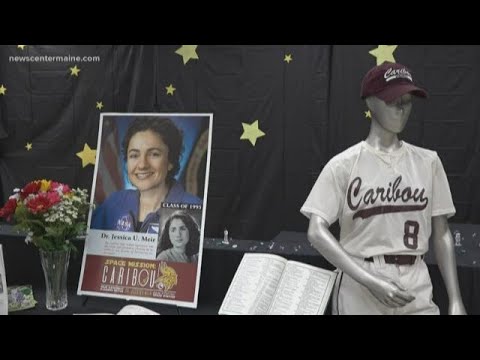 Astronaut Dr. Jessica Meir talks to hometown from space