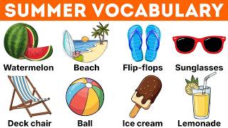 Summer vocabulary | List of Summer Words in English | English Vocabulary | Learn English