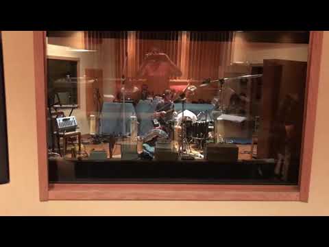 Dan Drohan getting drum sounds for Maia Friedman recording session