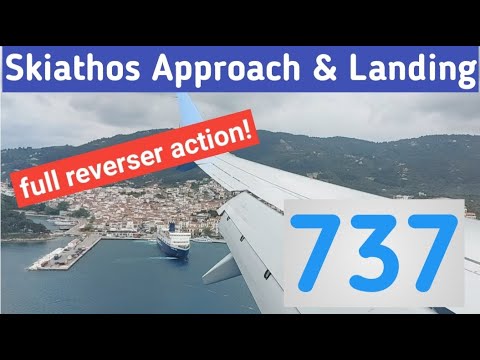 Skiathos Heavy Landing and Full Reverse Thrust