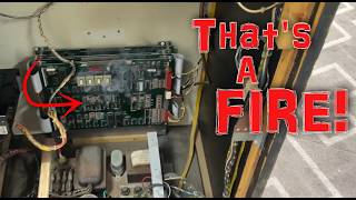 Our Midway Tapper Arcade Game Repair Burnt Up.....