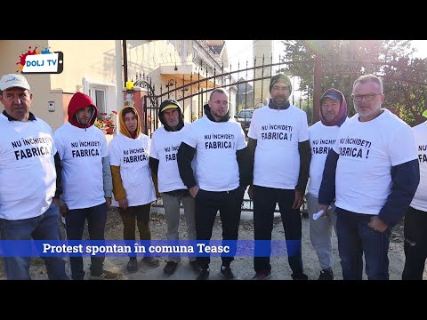 Protest spontan în comuna Teasc