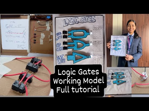Logic Gates working model for grade 11 computer project ||  Science stream || VS Niketan College ||