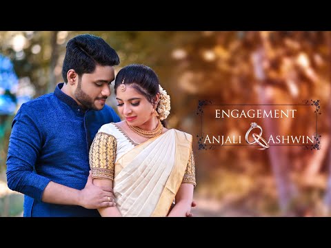 | ANJALI + ASHWIN | BEST TRADITIONAL ENGAGEMENT HIGHLIGHTS | ENGAGED @ HOME | UTHAMAN KADANCHERY |
