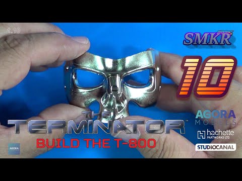 Agora Models Build the T-800 Terminator Pack 1 Stage 10 - Inner Eye Sockets & Right Middle Finger