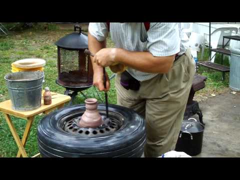 Make A Pottery Wheel Out Of A Car Wheel