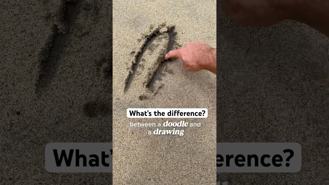 Doodling vs Drawing: Answering the biggest art questions #doodle #drawing #sand