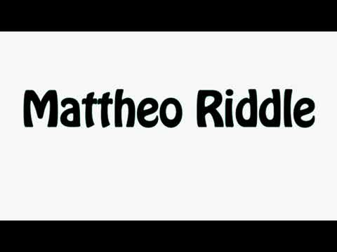 Learn How To Pronounce Mattheo Riddle