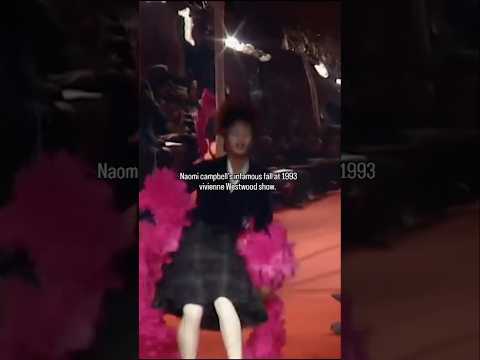 Naomi Campbell's HORRIFIC Fall At Vivienne Westwood Fashion Week 1993 #shorts #fashion #supermodel
