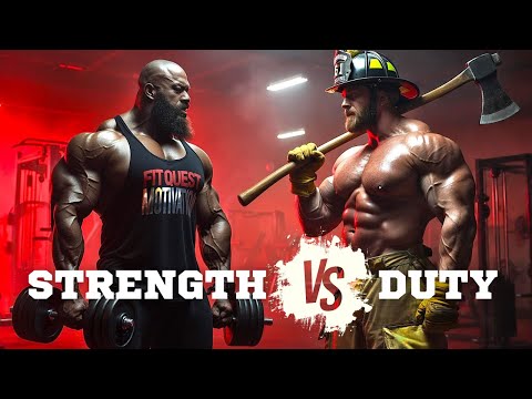 FIREFIGHTER TRIBUTE vs BODYBUILDER STRENGTH – both winners!