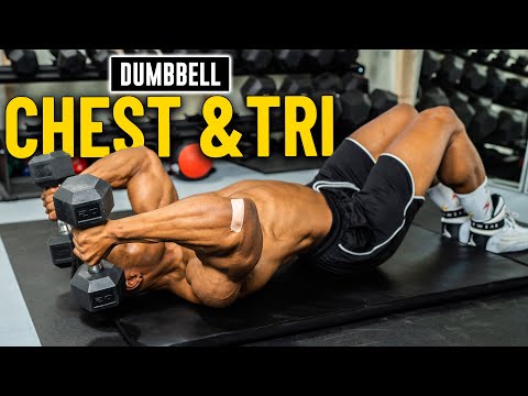 30 Minute Dumbbell Chest & Triceps Workout (No Bench) | Build Muscle #2