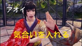 バーチャファイター５ REVO　アオイ　気合を入れて合気道
