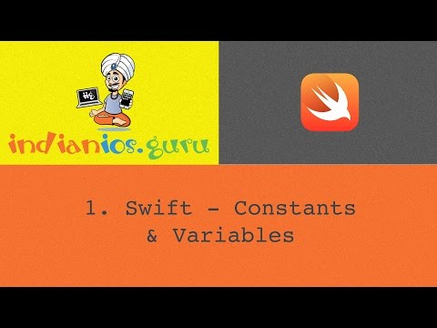 Apple Swift - Constants & Variables | Swift Video Tutorials for iOS Application Development