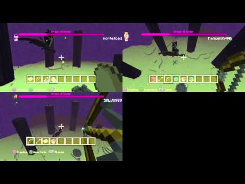 Minecraft PlayStation 4 edition Noi vs un drago