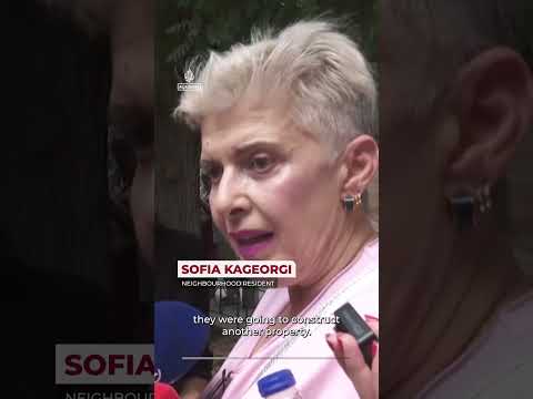 Emergency crews search rubble after Athens building collapse | AJ #shorts