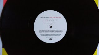 David Holmes - Don't Die Just Yet (Max 404's Optimystic Disco Dub) (vinyl)