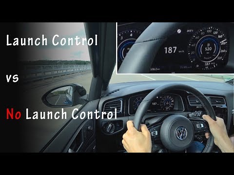 VW Golf R Variant Launch Control with/without acceleration 0-100 km/h 0-60 mph - Autogefühl