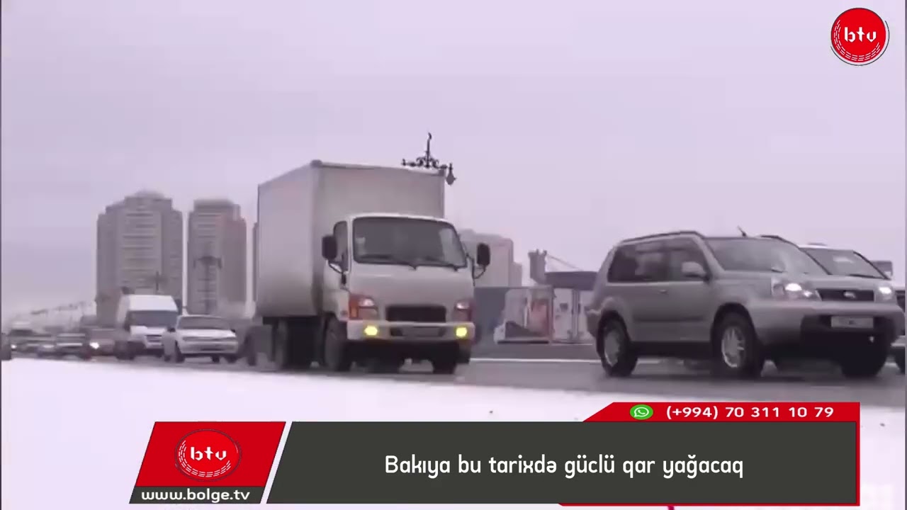 Bakıya bu tarixdə güclü qar yağacaq