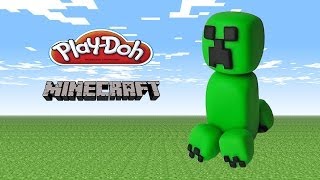 Play Doh Minecraft Creeper - How to make Creeper with Playdoh