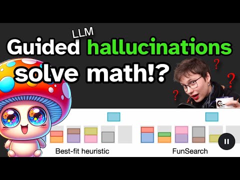 FunSearch from DeepMind explained | LLM hallucinations discover new math solutions!?