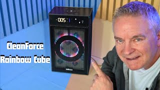 CleanForce Rainbow Cube World’s First 4-in-1 Space-saving Air Purifier with Bluetooth Speaker REVIEW