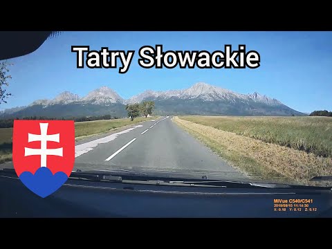 Slovakia: view of Tatra Mountains from road through Gerlachov