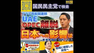 国民民主党 深作ヘスス UAEのOPEC離脱 6月12日