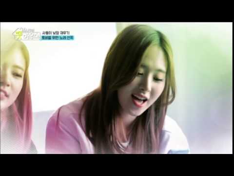 Minjae singing (cut) from Sonamoo's pet house (소나무)