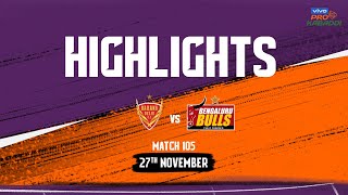 Match Highlights: Dabang Delhi K.C. vs Bengaluru Bulls | November 27 | vivo Pro Kabaddi