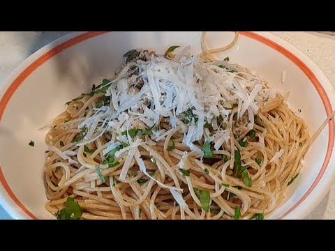 PASTA with SARDINES, GARLIC, CHILLI & LEMON