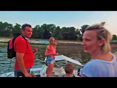 Puszczanie wianków na Odrze Przystań SZKWAŁ Kędzierzyn Koźle 14 06 2019 r