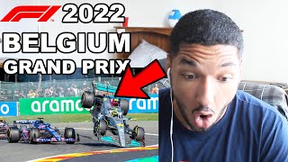 American REACTING TO THE F1 2022 BELGIAN GRAND PRIX (SPA 2022)