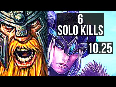 OLAF vs SEJUANI (JUNGLE) | 65% winrate, 6 solo kills, Godlike, 300+ games | EUW Master | v10.25
