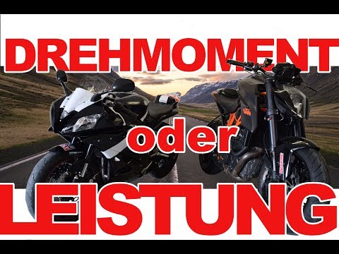 Torque [Nm] or power [hp], which is more important? KTM Superduke 1290 vs. Yamaha R6