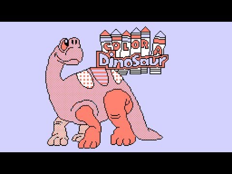 Color A Dinosaur (Virgin Interactive, 1993) - NES Gameplay