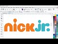 NICK Jr LOGO COREL DRAW 2020