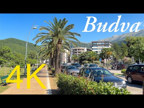 Budva Montenegro 🇲🇪 Walking through city 4K HDR Tour