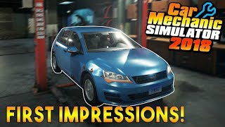 MY FIRST AUTO REPAIR SHOP! BRAKE & TIMING ISSUES! - Car Mechanic Simulator 2018 Gameplay - EP 1