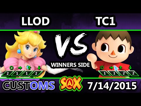 S@X 106 Customs - VGz | lloD (Peach) Vs. TC1 (Villager) SSB4 Tournament - Smash Wii U - Smash 4