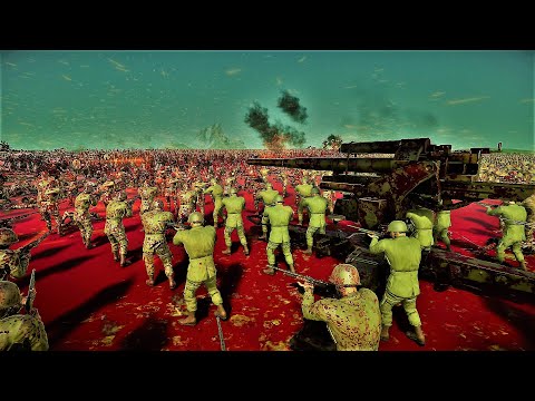 CAN 10.000 MODERN SOLDIERS WITH CANNONS STOP ANCIENT ARMY ? l Ultimate Epic Battle Simulator 2 UEBS2