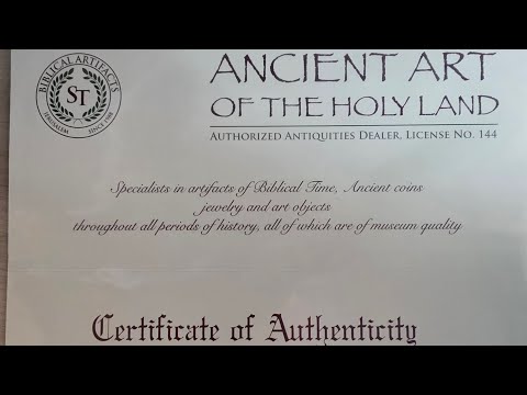 Holy Land artifacts