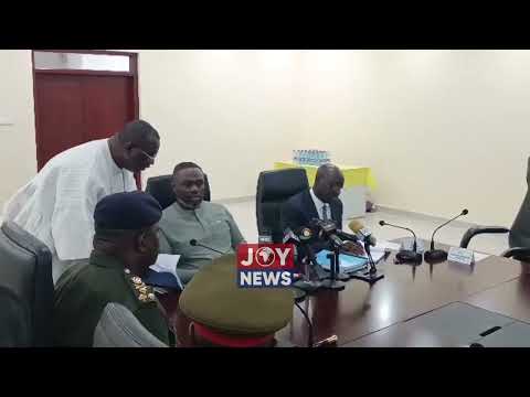 Ato Forson, officially hands over to the new Defence Minister, Kenneth Gilbert Adjei
