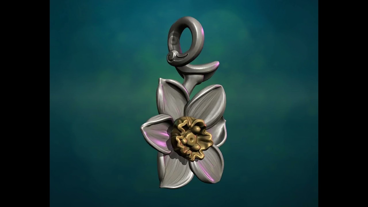 Pingente narciso Modelo de Impressão 3D