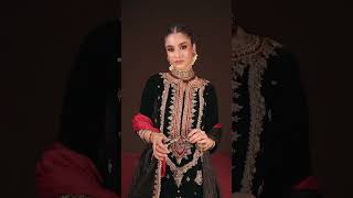 Heavy Handmade Velvet Suit with Silk Dupatta - Video 4