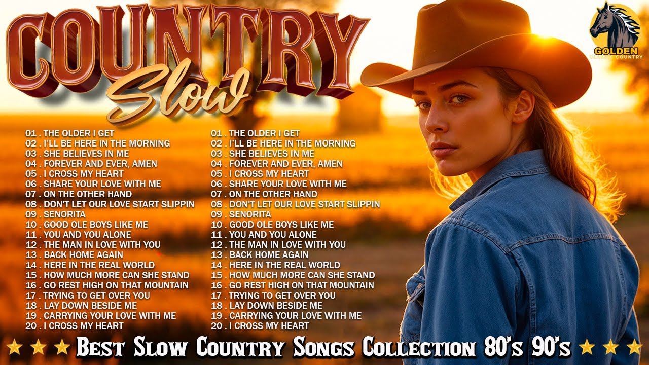 GOLDEN CLASSIC COUNTRY🌟Best Slow Country Songs Of All Time -Alan Jackson, Brad Paisley, Don Williams