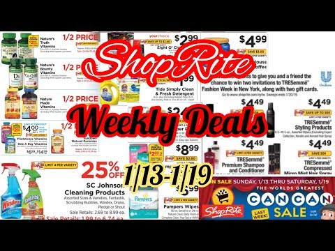 SHOPRITE 1/13-1/19 WEEKLY FREEBIES & DEAL MATCH-UPS *MUST DO COUPONING DEALS*
