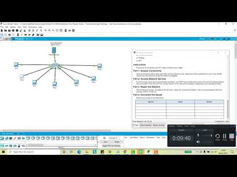 12.6.2 Packet Tracer - Troubleshooting Challenge - Use Documentation to Solve Issues