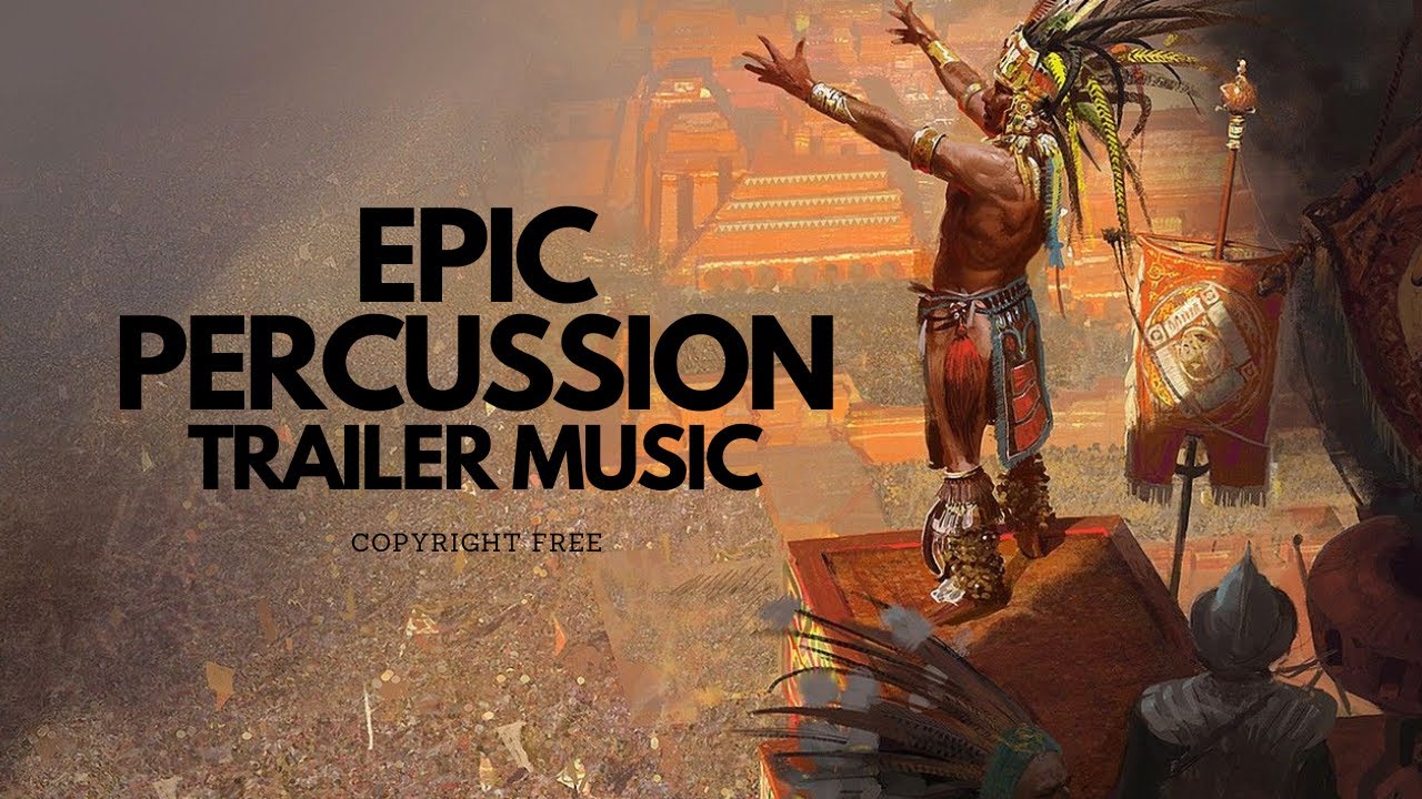 Epic percussion trailer music  powerful and dramatic message