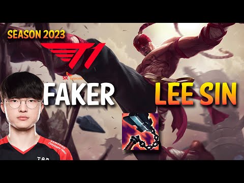 T1 Faker LEE SIN vs NIDALEE Jungle - KR Ranked